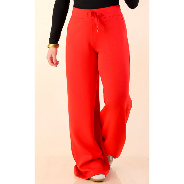 SPANX | AirEssentials Wide Leg Pant in Red
