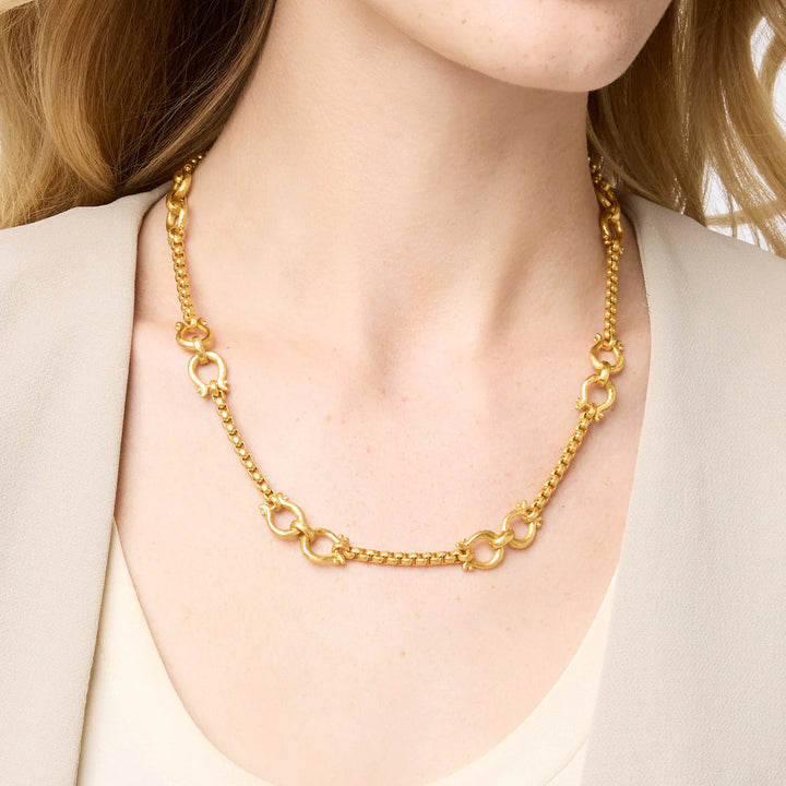 Julie Vos | Saratoga Demi Link Necklace in Gold