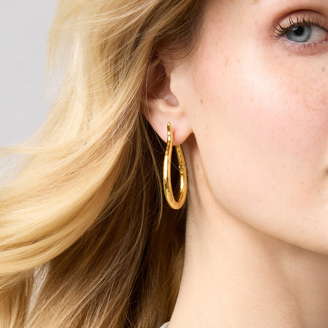 Julie Vos | Saratoga Hoop Earrings in Gold