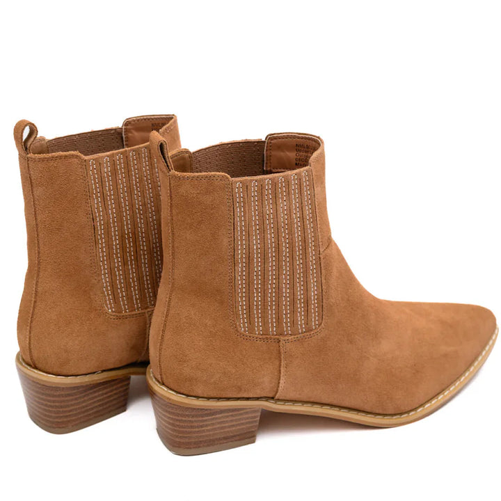Online Exclusive | Leonor Suede Ankle Boot in Tan