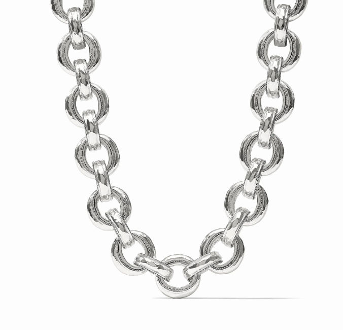Julie Vos | Cannes Demi Link Necklace in Silver