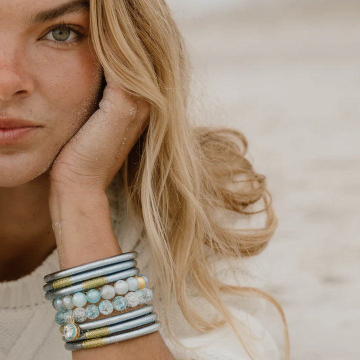 BuDhaGirl | Mar Beaded Bracelet in Mint Blue