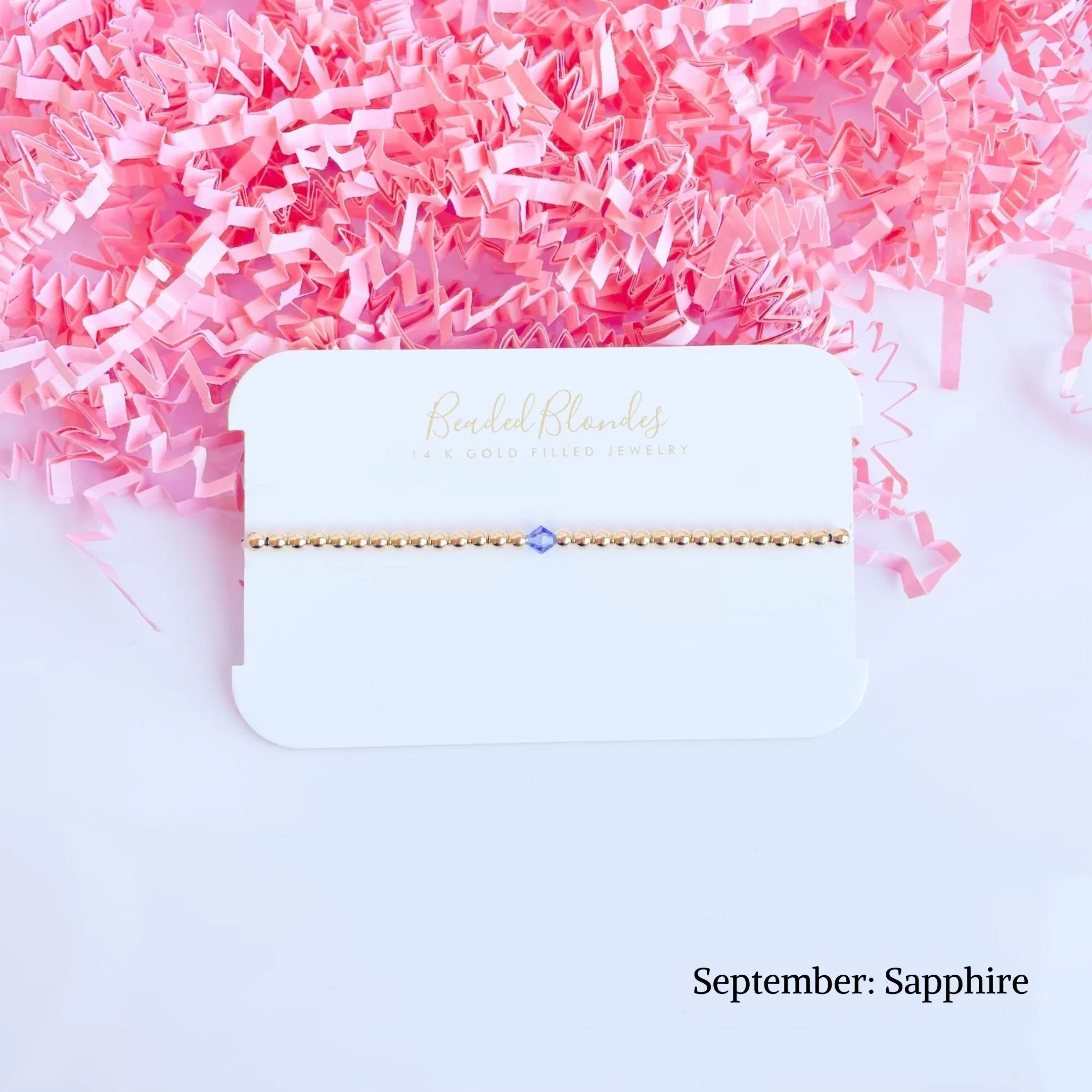 Beaded Blondes | Birthstone Swarovski Crystal Bracelet - Giddy Up Glamour Boutique