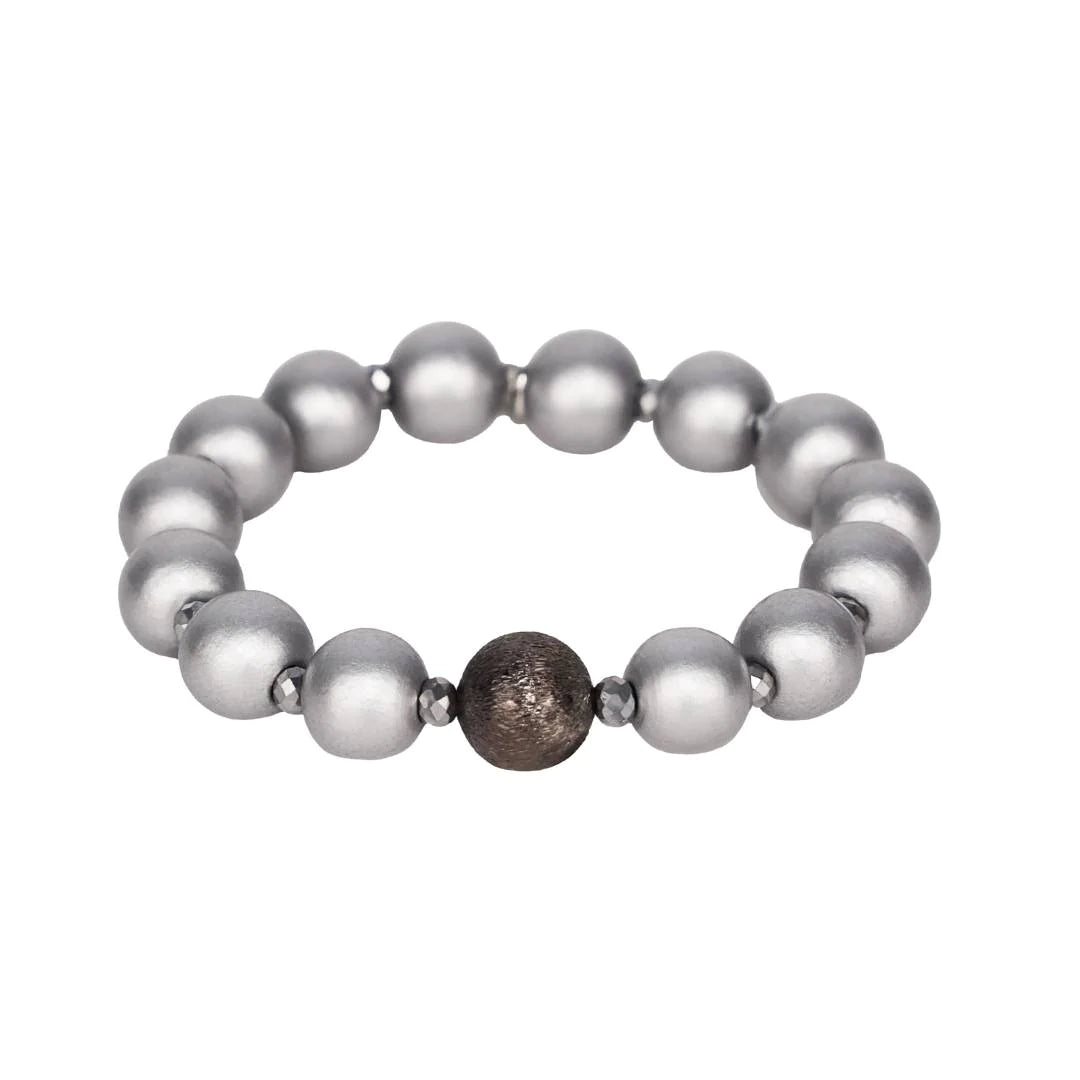 BuDhaGirl | Shaanti Bracelet in Silver Tone - Giddy Up Glamour Boutique