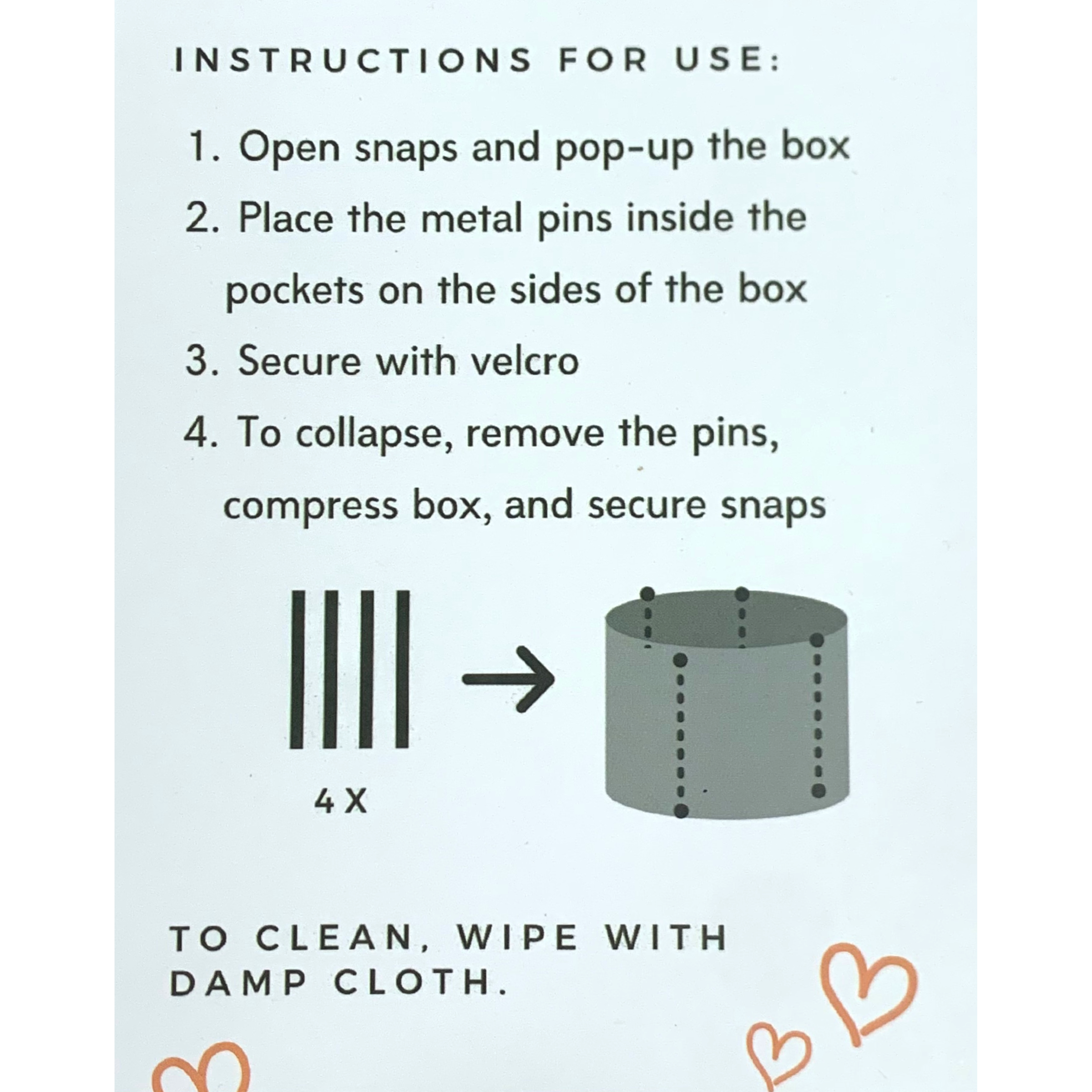 Collapsible 2024 hat box