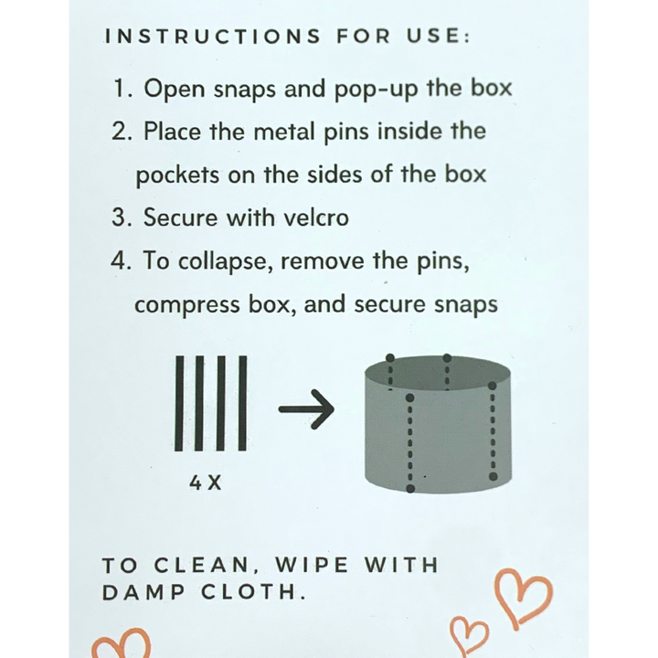 Collapsible Travel Hat Box in Black - Giddy Up Glamour Boutique