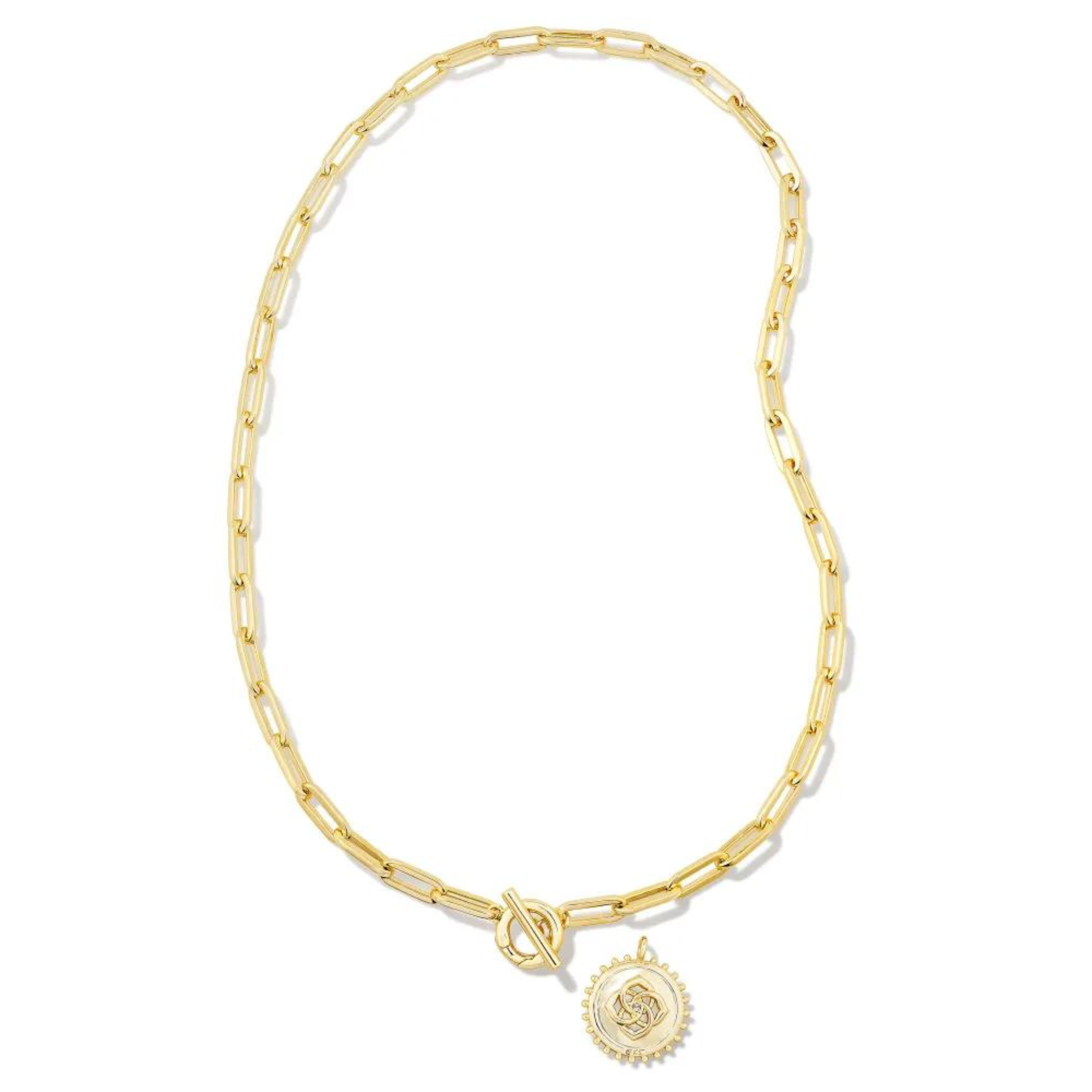 Kendra Scott | Brielle Convertible Medallion Chain Necklace in Gold - Giddy Up Glamour Boutique
