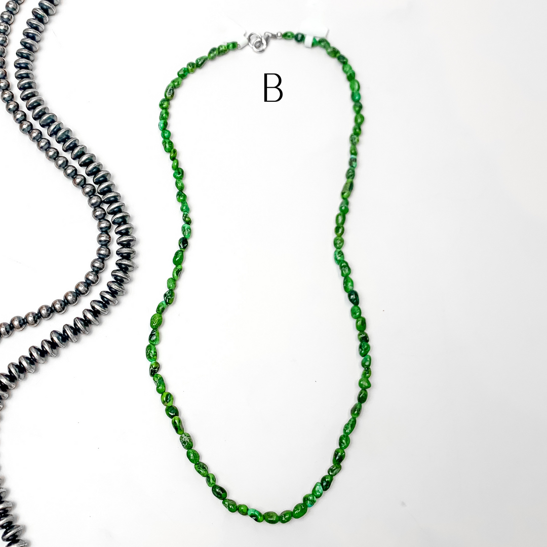 Corina Smith | Navajo Handmade 20"  Sonoran Gold Turquoise Nugget Necklace - Giddy Up Glamour Boutique