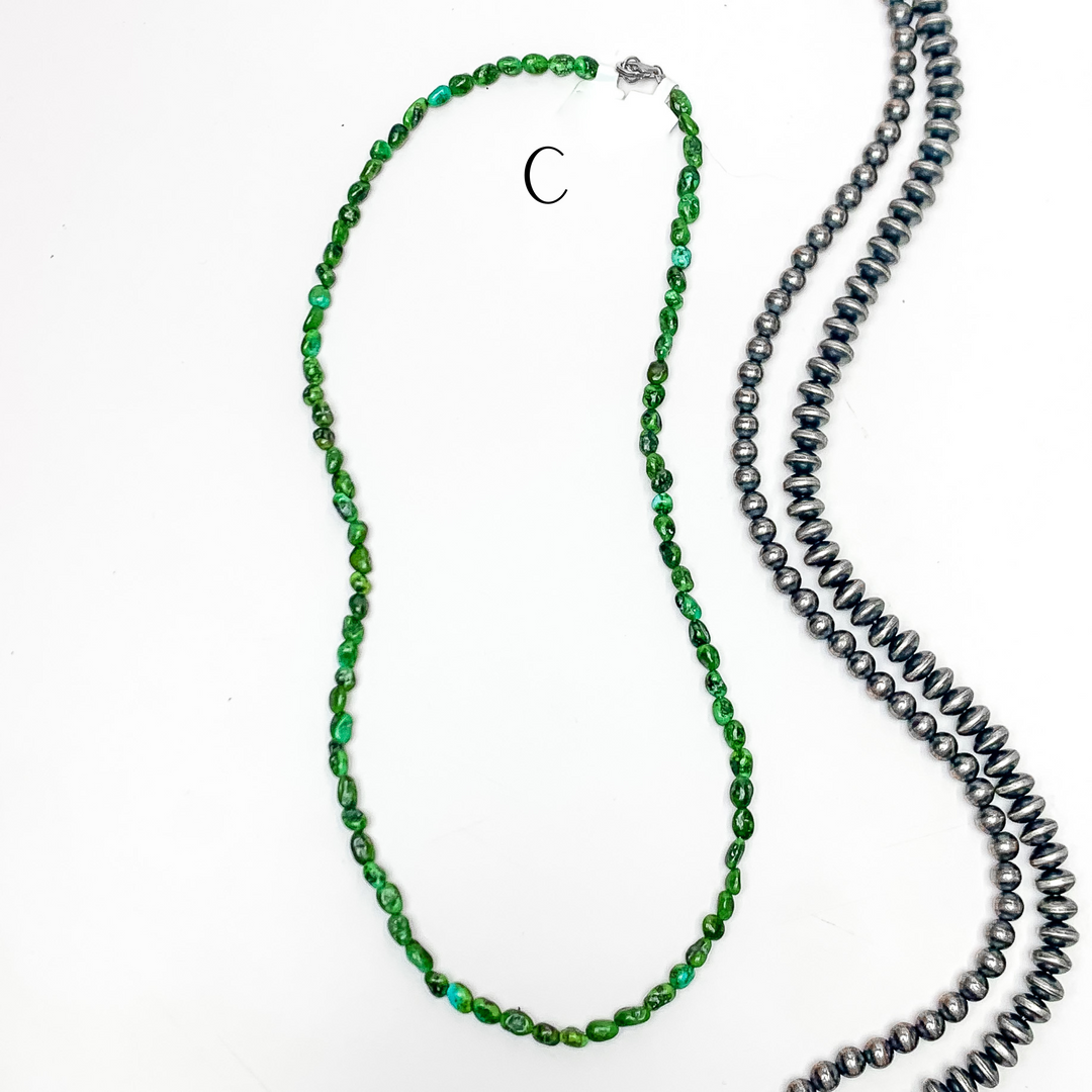 Corina Smith | Navajo Handmade 20"  Sonoran Gold Turquoise Nugget Necklace - Giddy Up Glamour Boutique