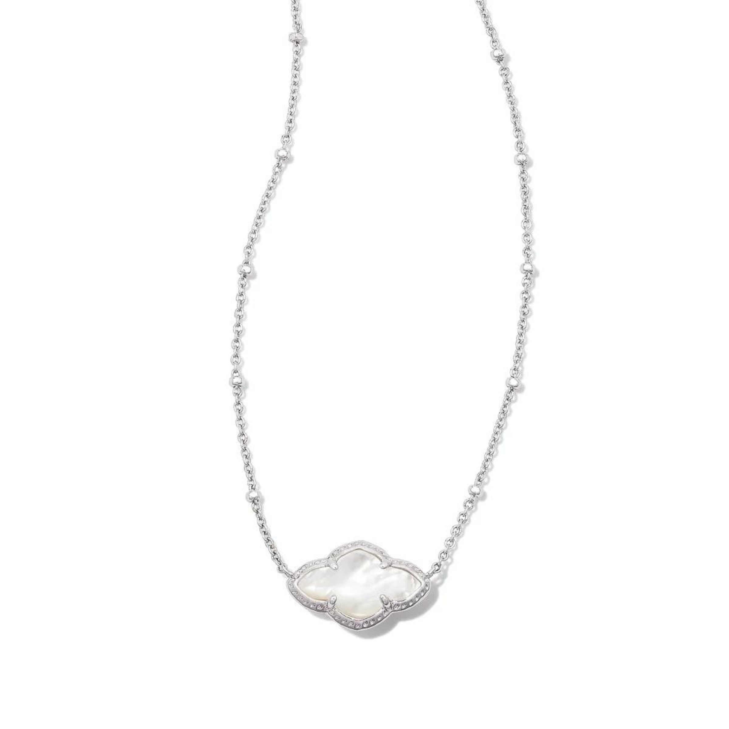Kendra Scott | Abbie Necklace in Silver - Giddy Up Glamour Boutique