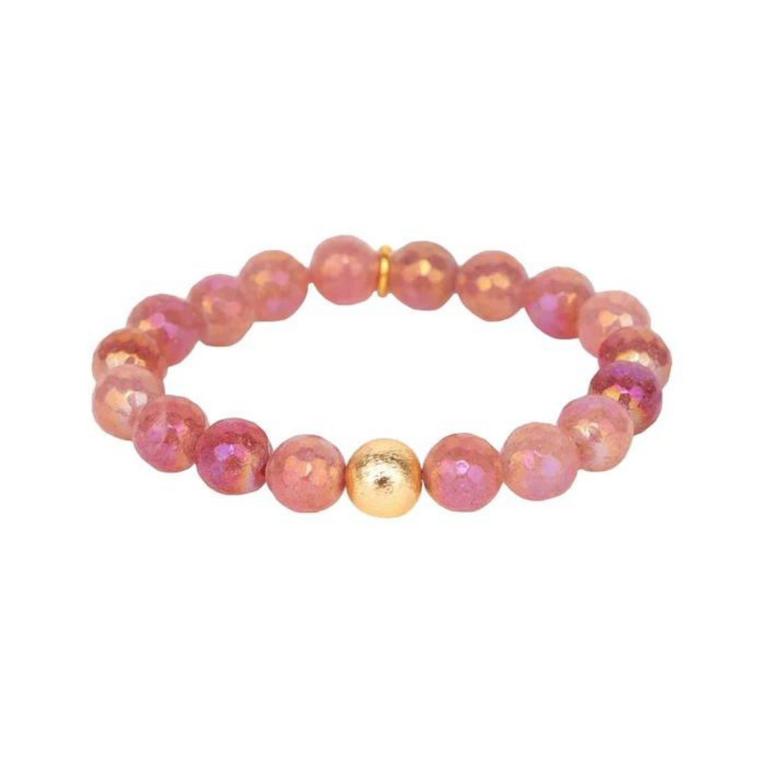 BuDhaGirl | Mélange Beaded Bracelet in Strawberry - Giddy Up Glamour Boutique