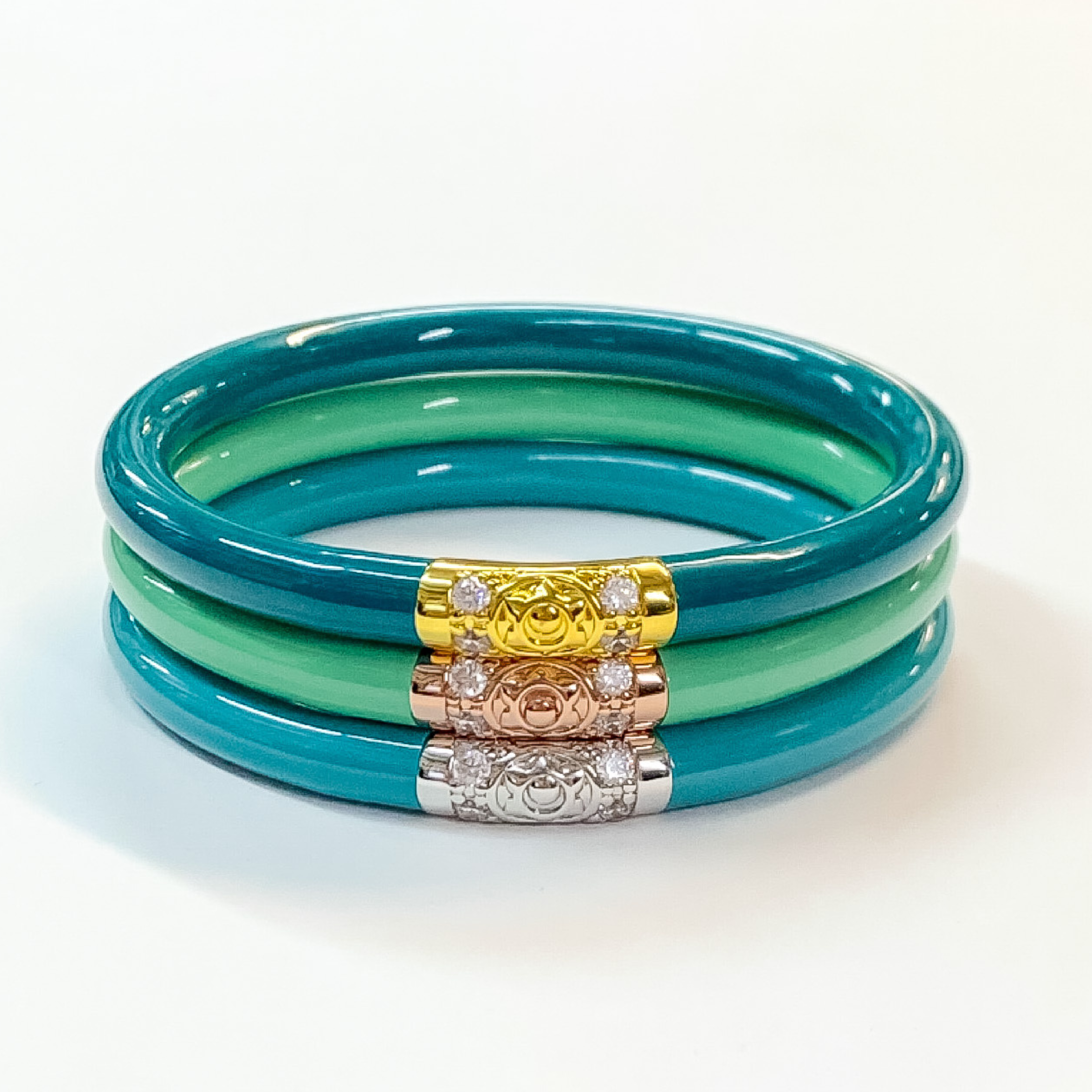 BuDhaGirl | Set of Three | Three Kings All Weather Bangles in Fjord - Giddy Up Glamour Boutique