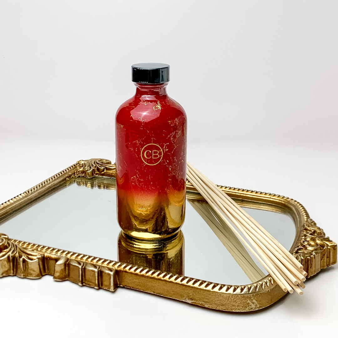 Capri Blue | Fragranced Reed Diffuser in Red Glimmer | Apple Cider Social - Giddy Up Glamour Boutique