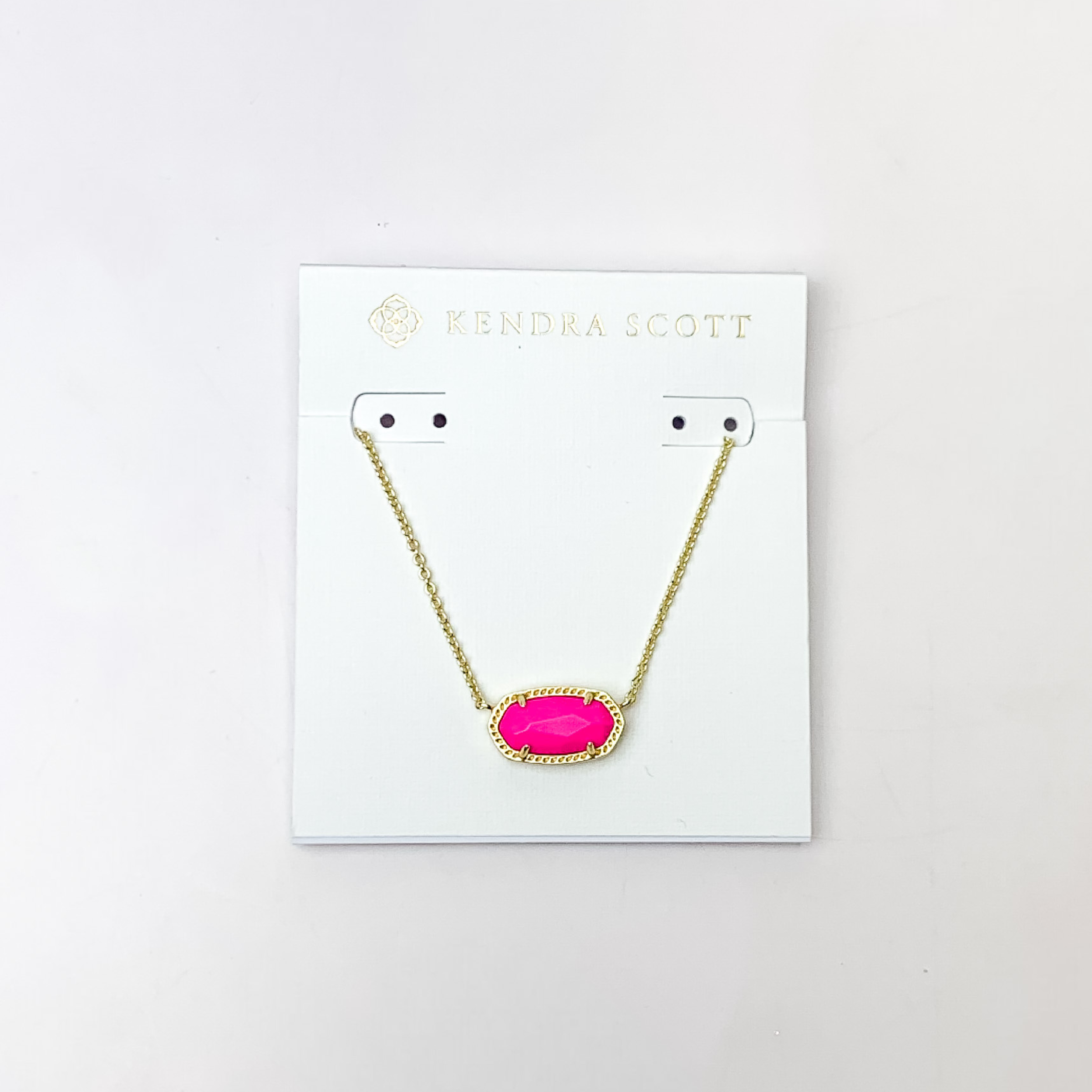 Kendra Scott | Elisa Gold Pendant Necklace in Magenta - Giddy Up Glamour Boutique