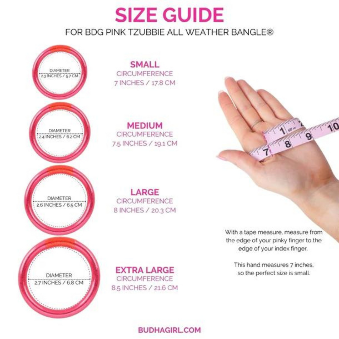 BuDhaGirl | Tzubbie All Weather Bangle in BDG Pink - Giddy Up Glamour Boutique