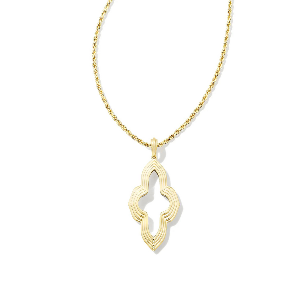 Kendra Scott | Abbie Small Long Pendant Necklace in Mixed Metal - Giddy Up Glamour Boutique