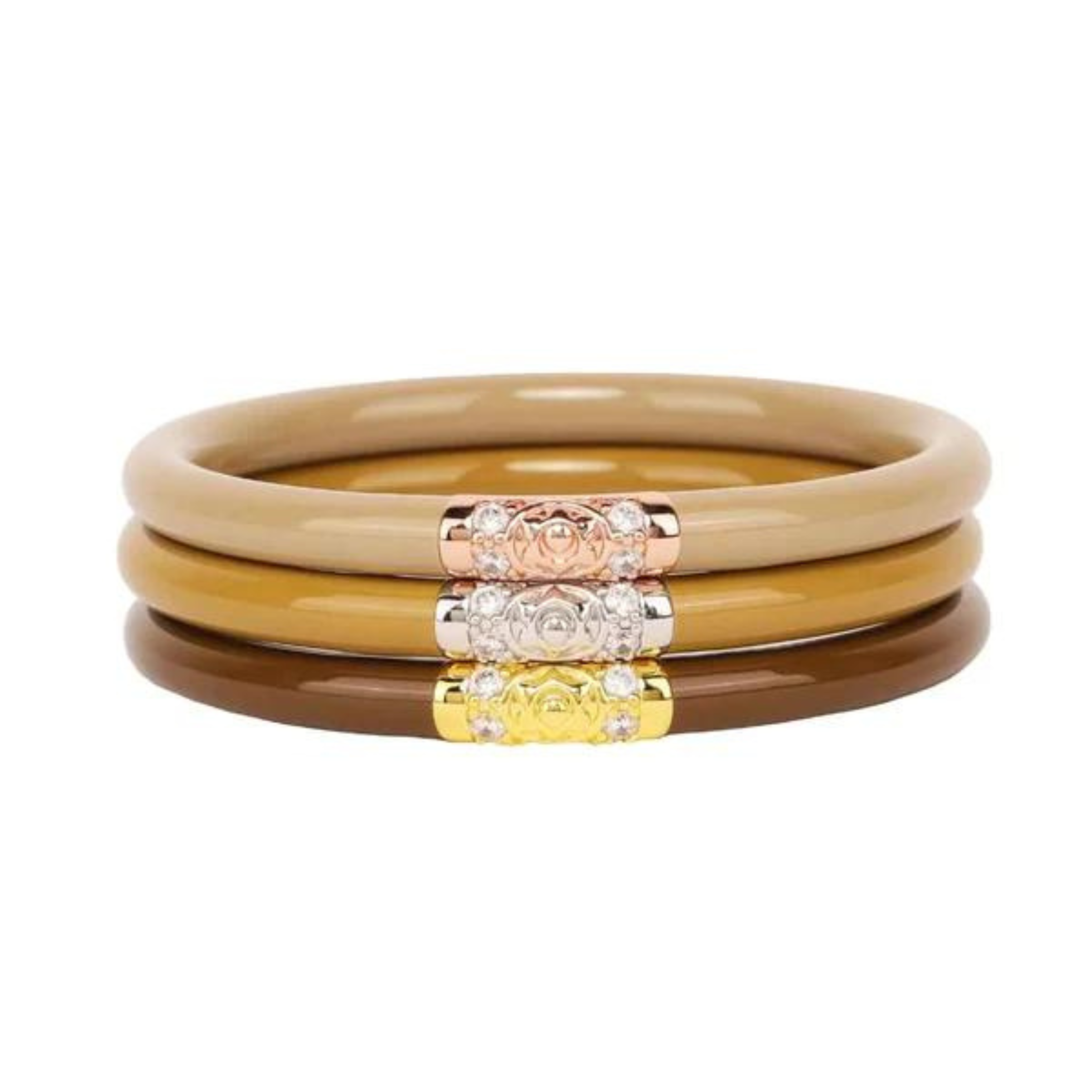 BuDhaGirl | Set of Three | Three Kings All Weather Bangles in Oro - Giddy Up Glamour Boutique