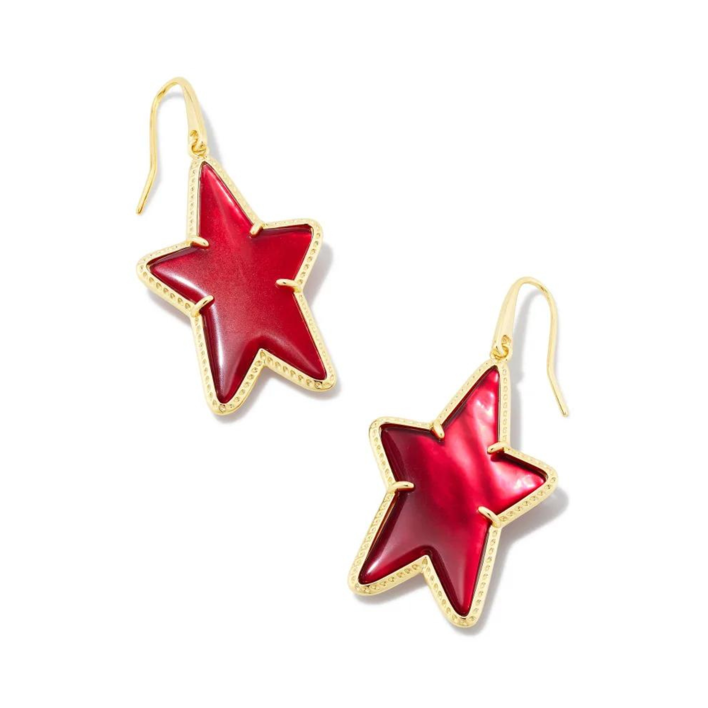 Macy's Dangle Star Hoop Earrings in 14k Yellow Gold - Macy's