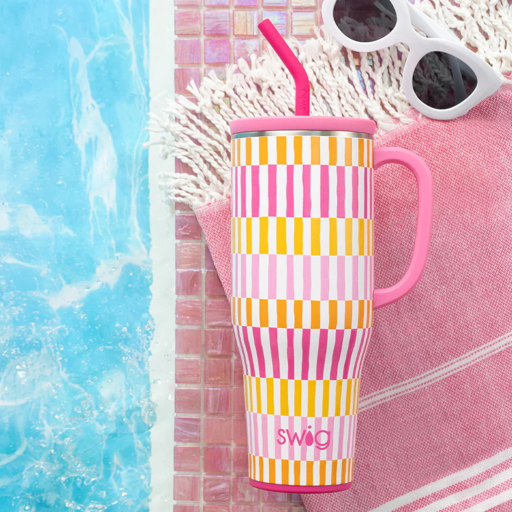 Swig | Sherbet Stripe 40 oz Mega Mug