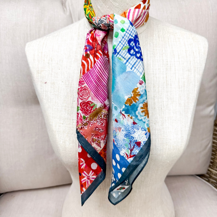 XOXO Art & Co | Vintage Feedsack Shorty Wild Rag - Giddy Up Glamour Boutique