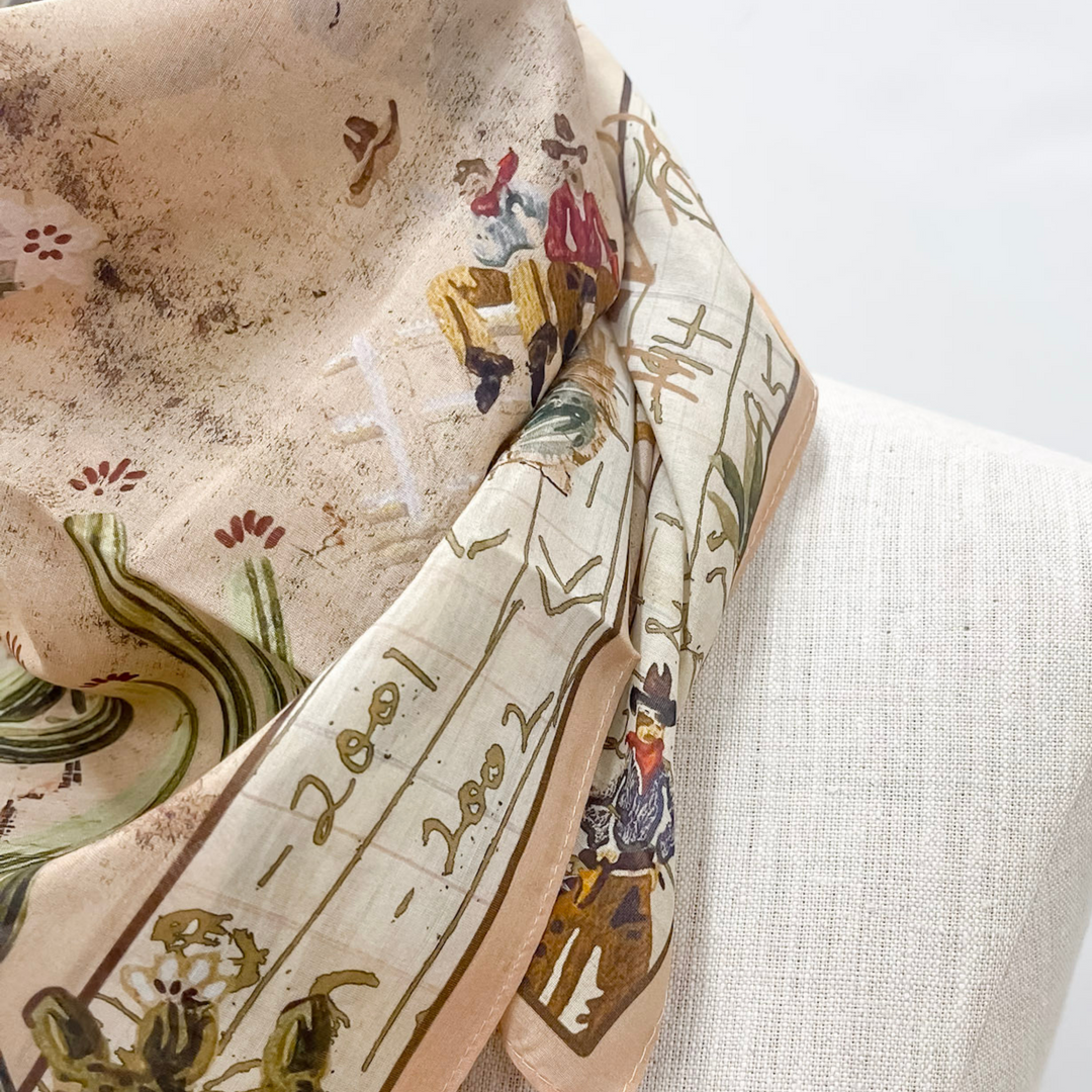 XOXO Art & Co | Grandpa's Wallpaper Shorty Wild Rag - Giddy Up Glamour Boutique