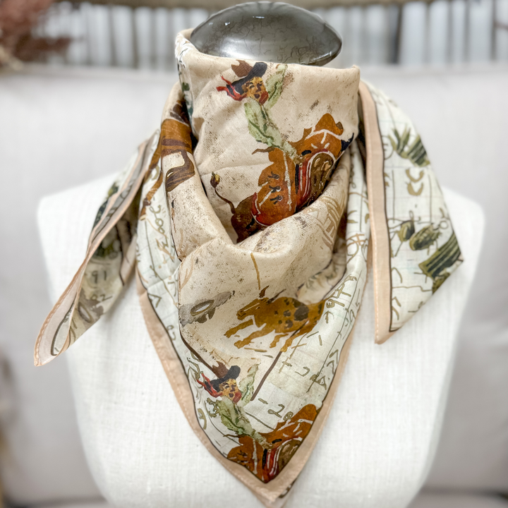 XOXO Art & Co | Grandpa's Wallpaper Shorty Wild Rag - Giddy Up Glamour Boutique