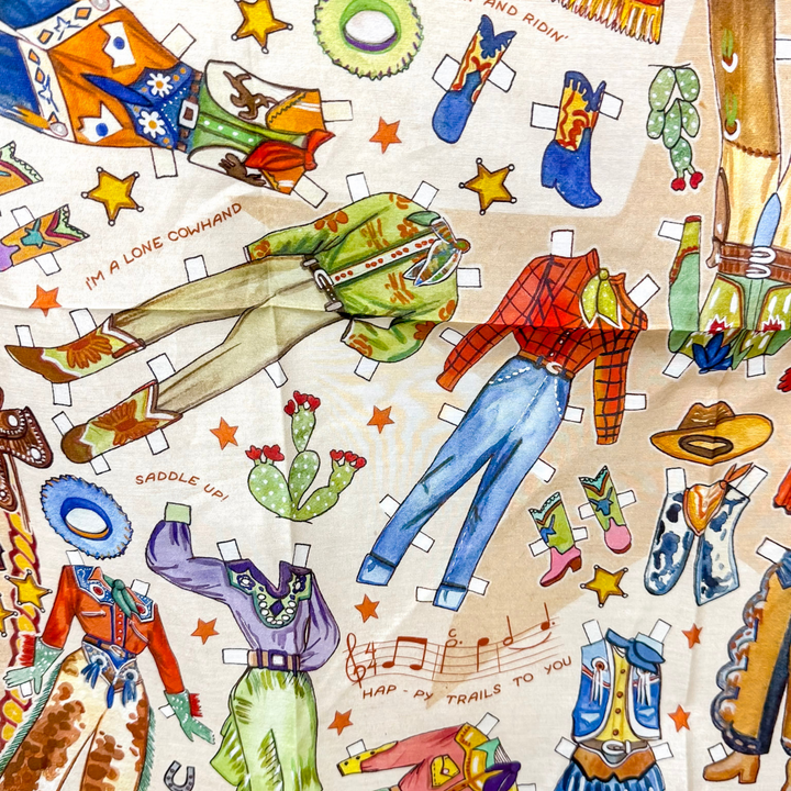 XOXO Art & Co | Paper Dolls Shorty Wild Rag - Giddy Up Glamour Boutique