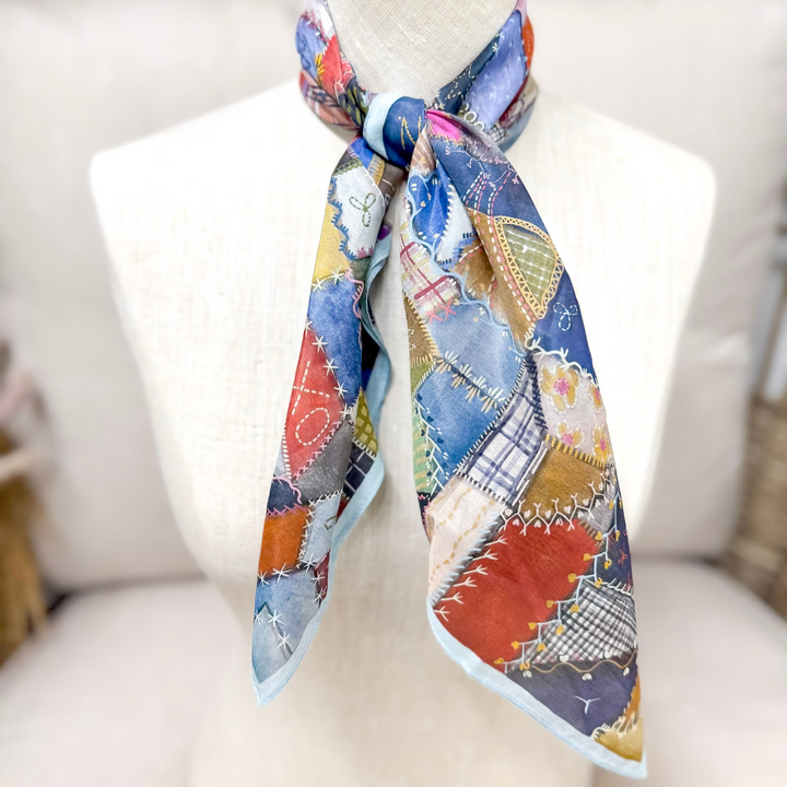 XOXO Art & Co | Crazy Quilt Shorty Wild Rag - Giddy Up Glamour Boutique