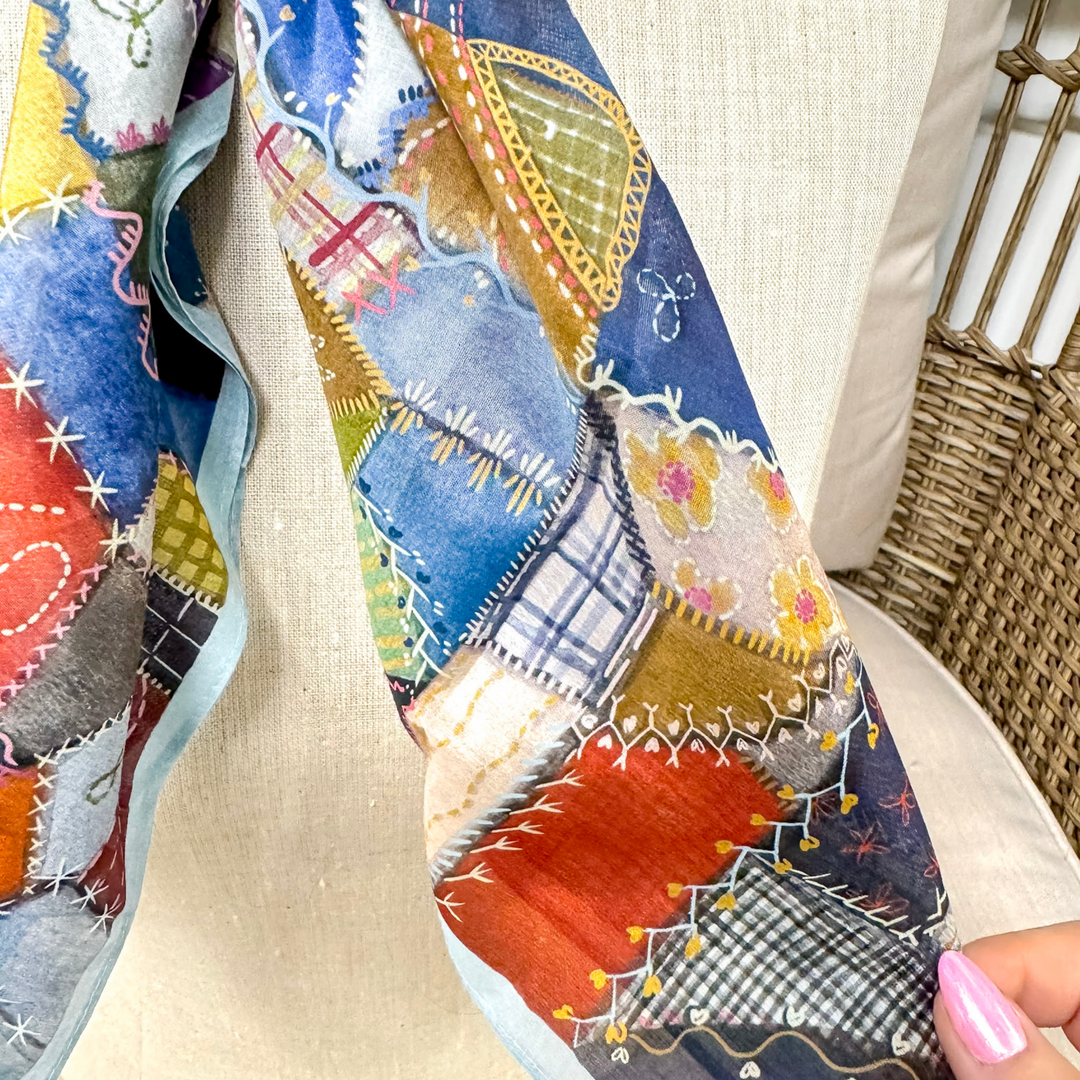 XOXO Art & Co | Crazy Quilt Shorty Wild Rag - Giddy Up Glamour Boutique