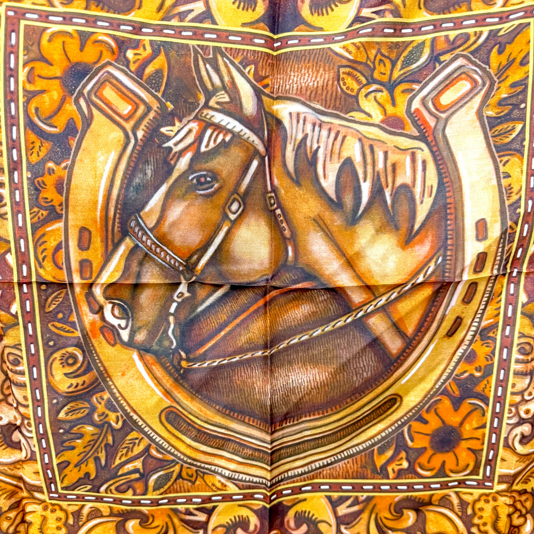 XOXO Art & Co | Tooled Leather Shorty Wild Rag - Giddy Up Glamour Boutique