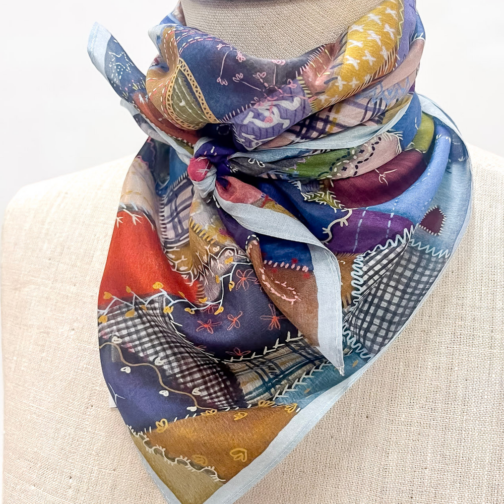 XOXO Art & Co | Crazy Quilt Shorty Wild Rag - Giddy Up Glamour Boutique