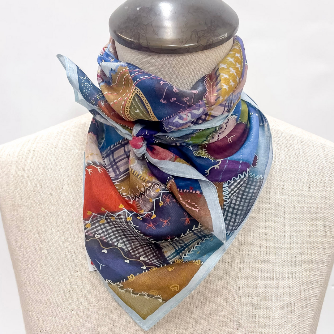 XOXO Art & Co | Crazy Quilt Shorty Wild Rag - Giddy Up Glamour Boutique