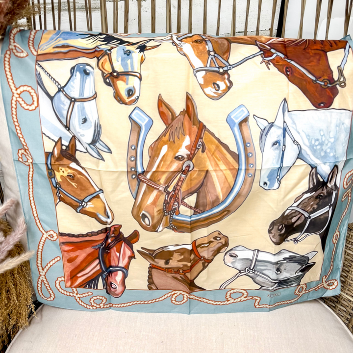 XOXO Art & Co | All the Pretty Little Horses Shorty Wild Rag - Giddy Up Glamour Boutique
