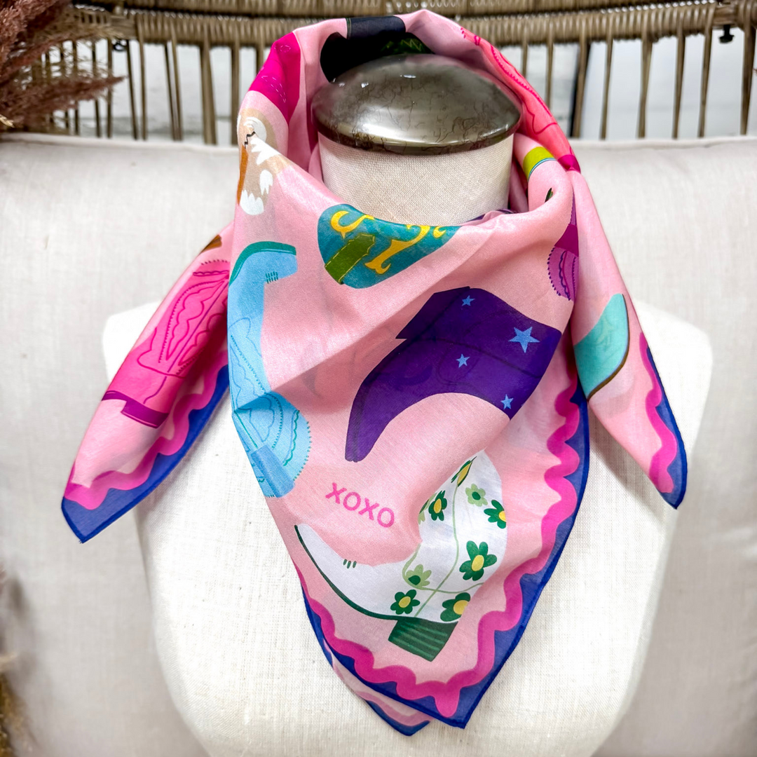 XOXO Art & Co | Boot Love Shorty Wild Rag - Giddy Up Glamour Boutique