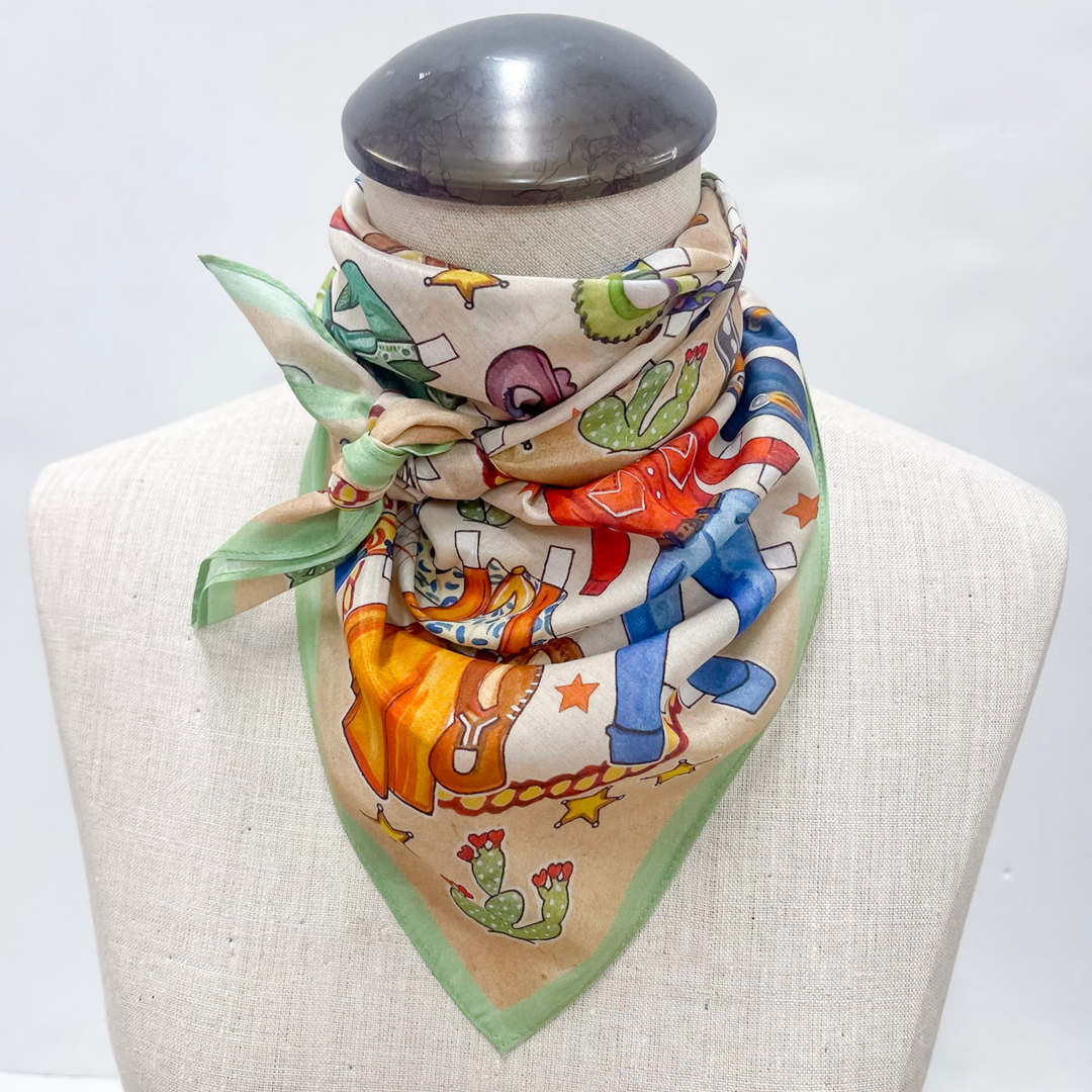 XOXO Art & Co | Paper Dolls Shorty Wild Rag - Giddy Up Glamour Boutique