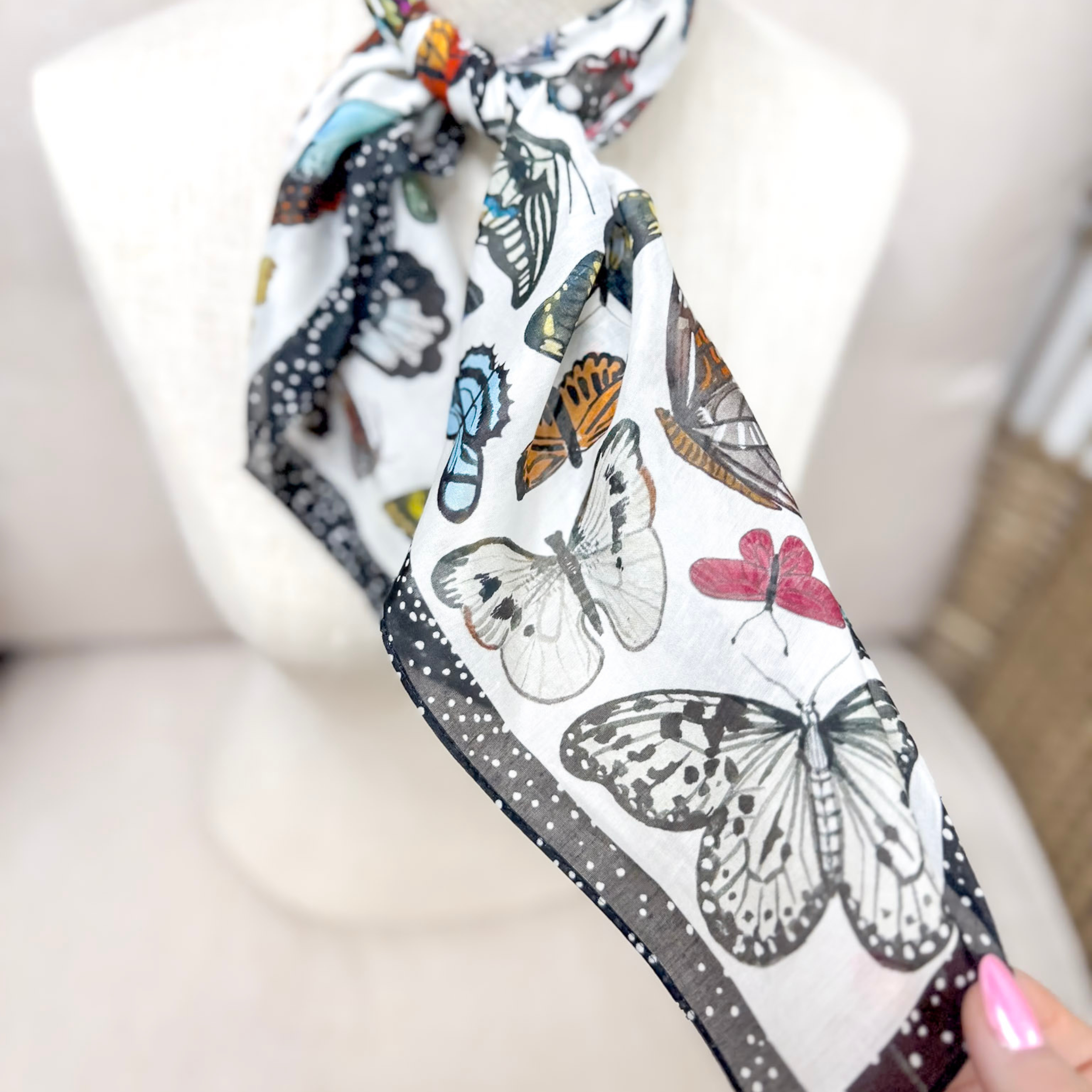 XOXO Art & Co | Butterflies Shorty Wild Rag - Giddy Up Glamour Boutique