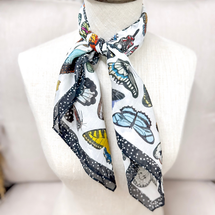 XOXO Art & Co | Butterflies Shorty Wild Rag - Giddy Up Glamour Boutique