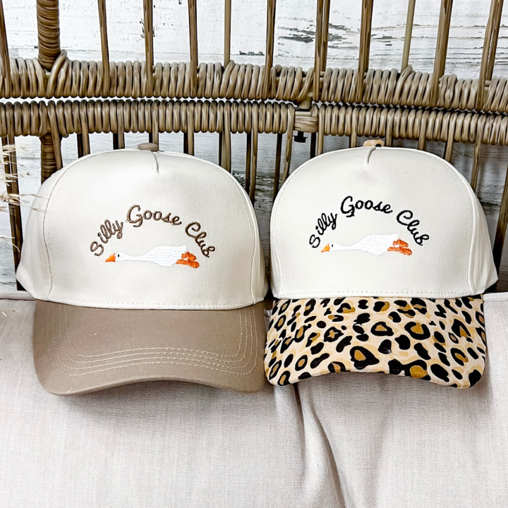 Silly Goose Club Two Tone Canvas Trucker Cap in Multiple Color Options