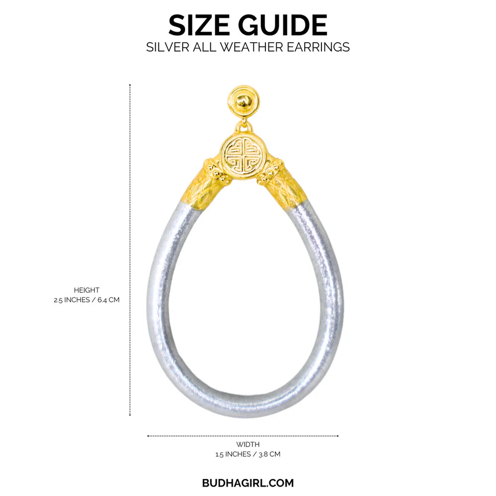 BuDhaGirl | All Weather Earrings in Silver