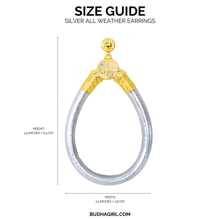 BuDhaGirl | All Weather Earrings in Silver