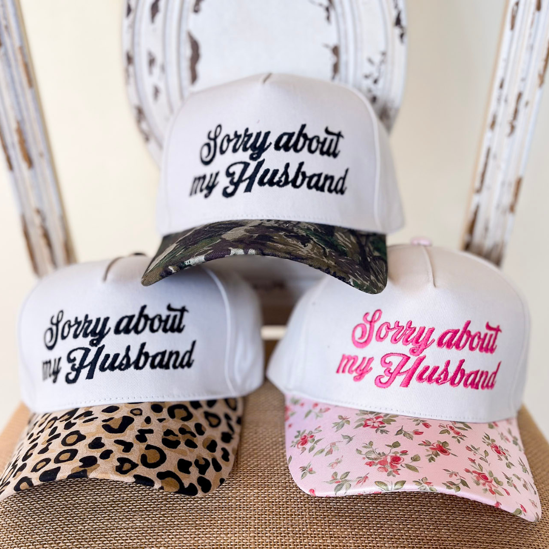 Three caps with &