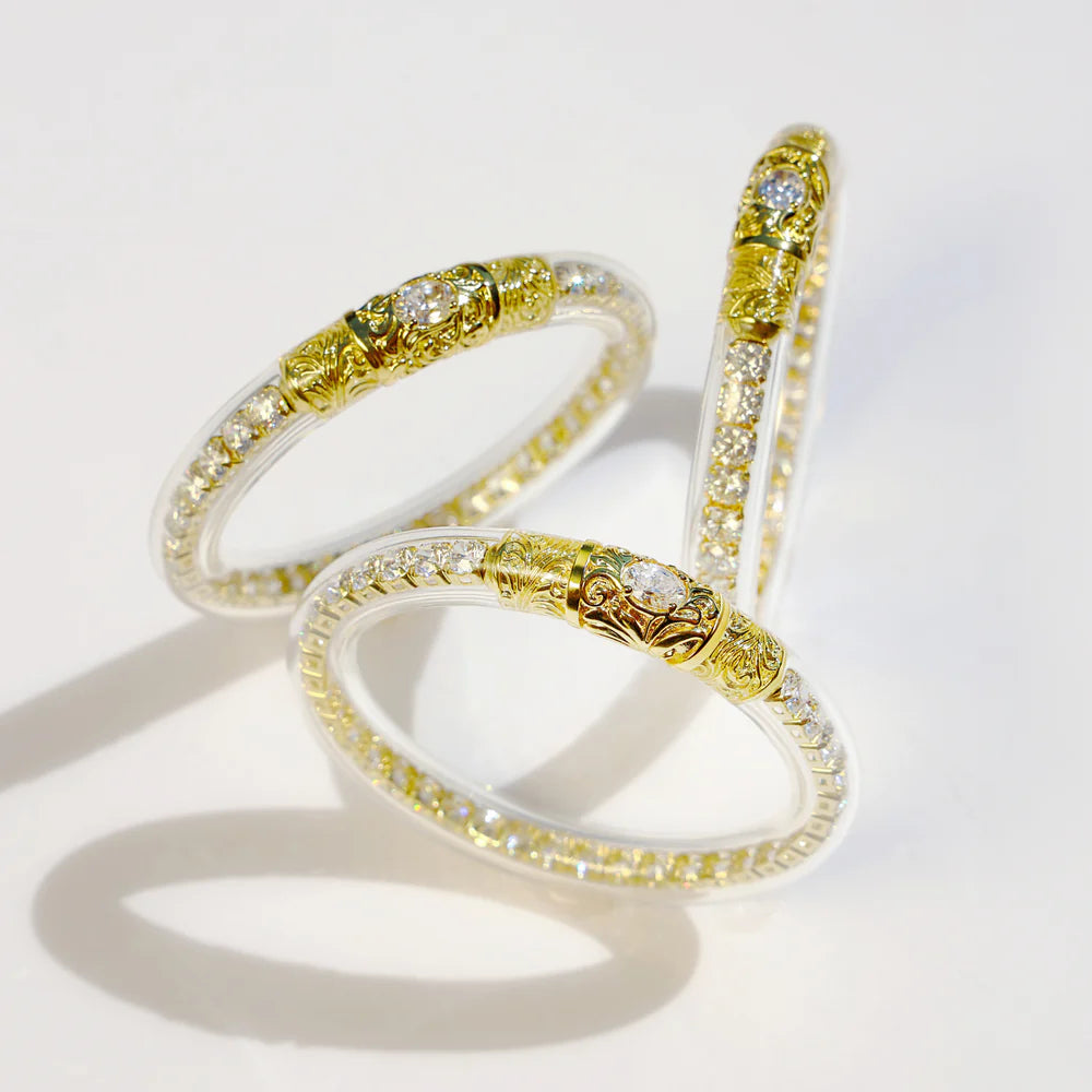 BuDhaGirl | Sovereign All Weather Bangle in Clear Crystal