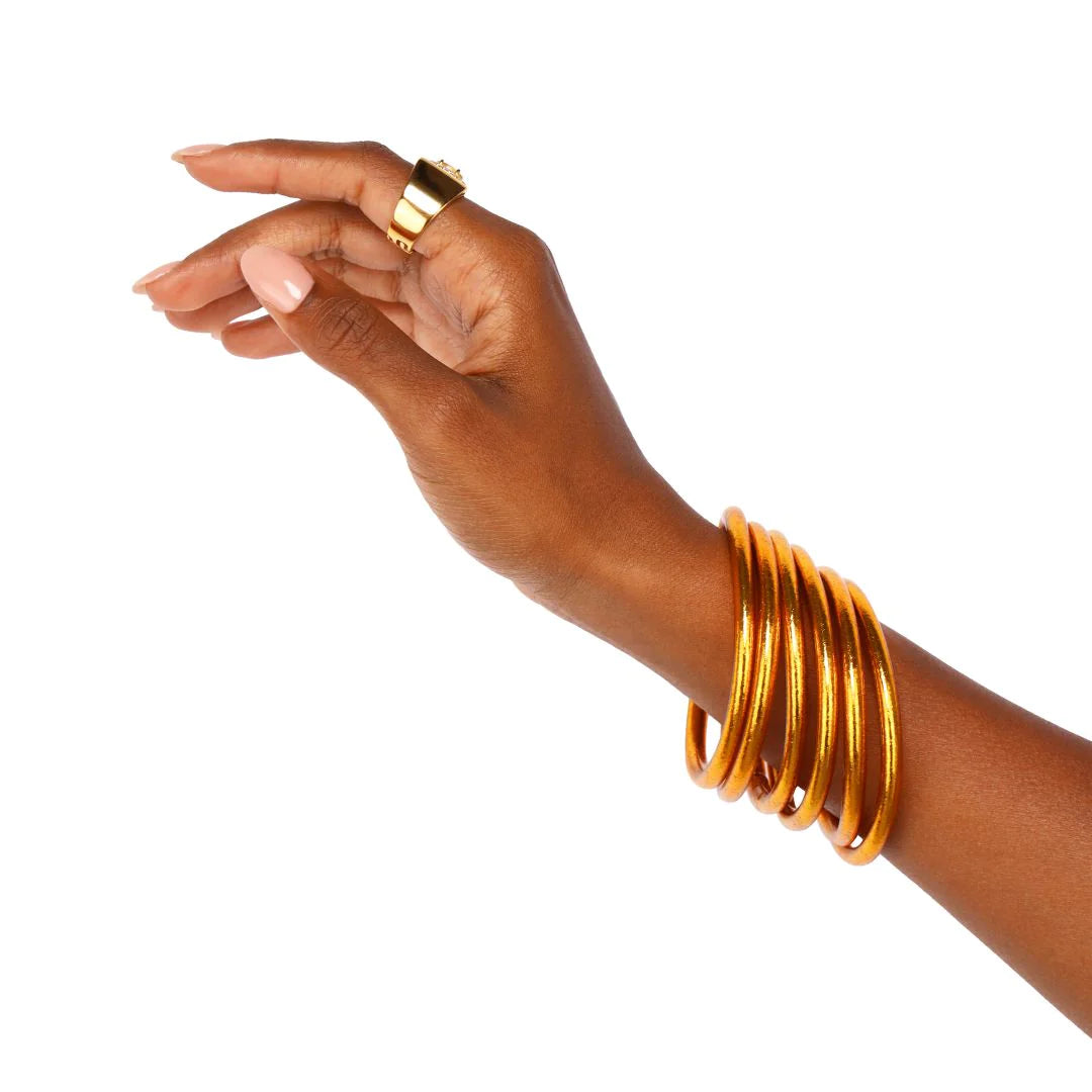 BuDhaGirl | Set of Six | All Weather Bangles in Spark - Giddy Up Glamour Boutique
