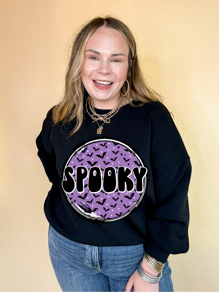 Online Exclusive |  Spooky Graphic Sweatshirt in Multiple Color Options