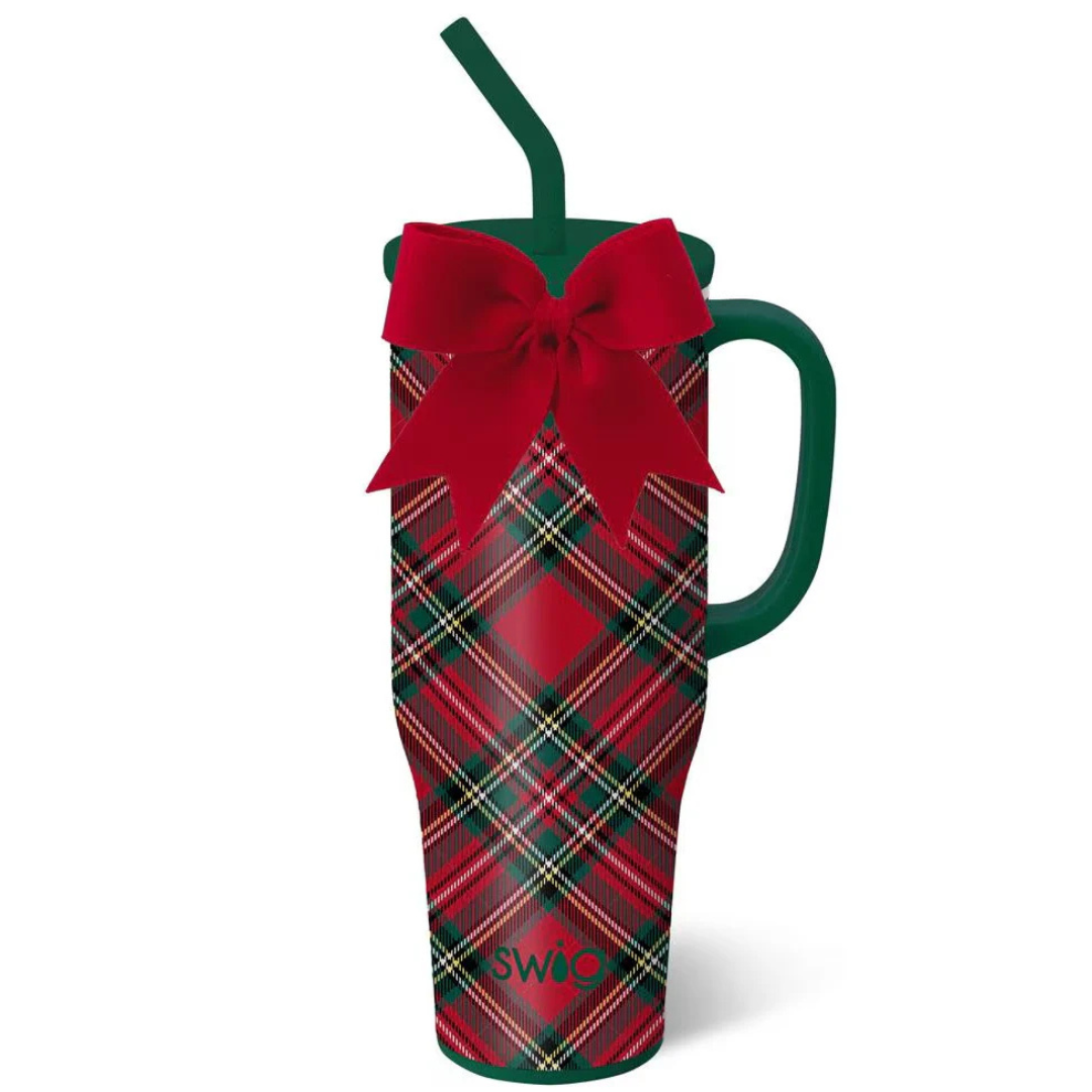 Swig | Christmas Plaid Mega Mug in 40oz