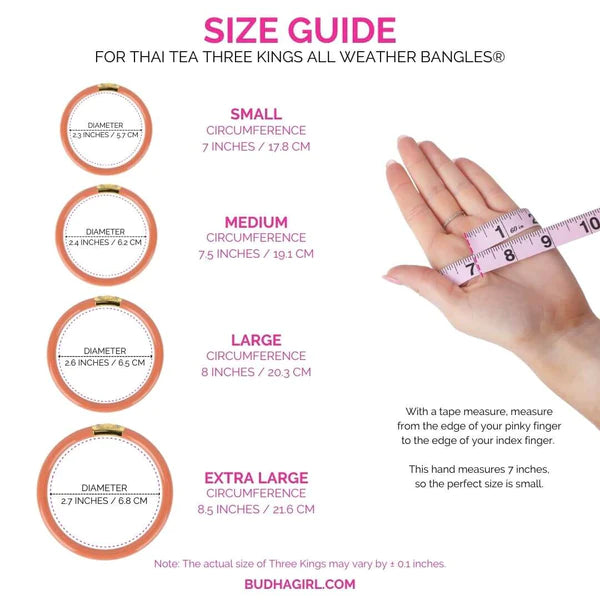 BuDhaGirl | Set of Three | Three Kings All Weather Bangles in Thai Tea - Giddy Up Glamour Boutique