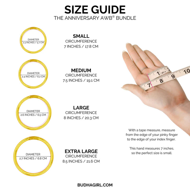 BuDhaGirl | Set of 13 | All Weather Bangles Anniversary Bundle Set in Pink