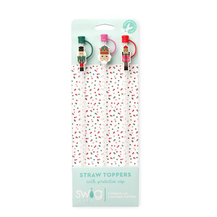 Swig | Classic Nutcracker Straw Topper Set