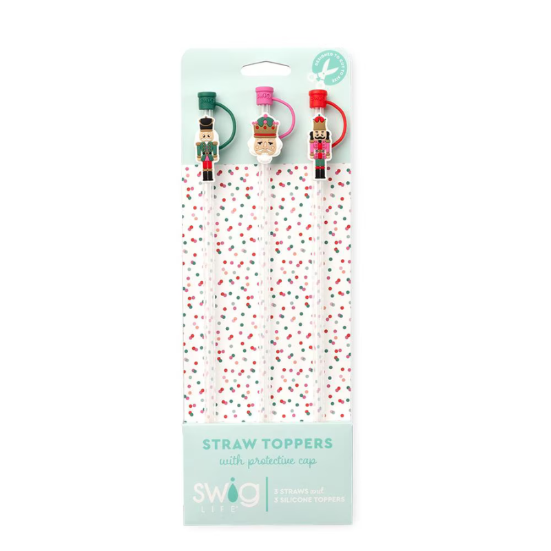 Swig | Classic Nutcracker Straw Topper Set