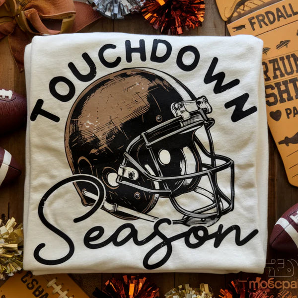 Touchdown season with helmet tee 